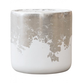 luxe-lite-glossy-cylinder-white-silver33x31
